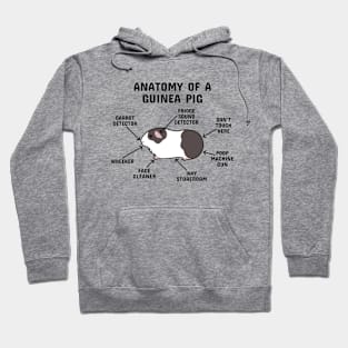 Anatomy of a Guinea Pig: Brown and White Hoodie